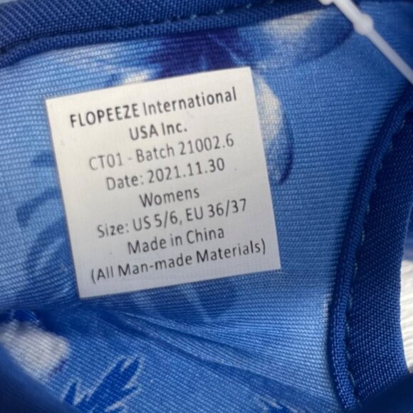 FlopEze Sandals Womens Size 5/6 Blue Light Active Waterproof Summer - Picture 5 of 8
